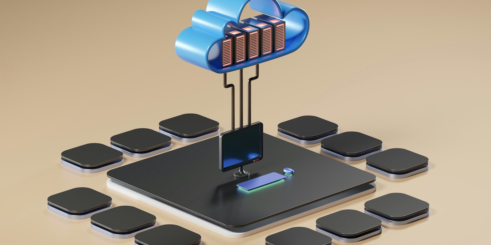 Cloud computing concept for Microsoft 365 management